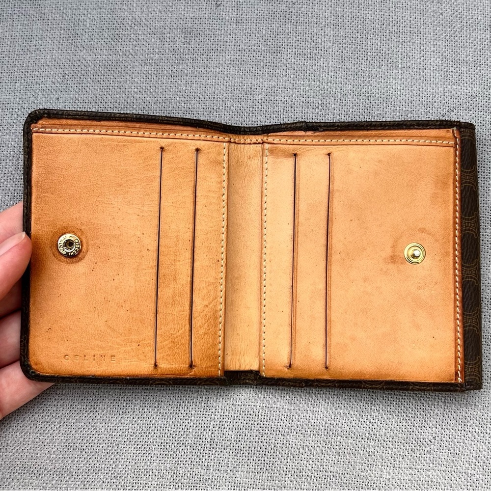 Celine Compact Wallet Macadam Triomphe - Picture 3 of 8